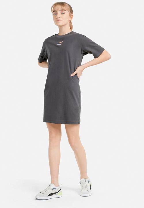 PUMA - Grl tee dress g - asphalt