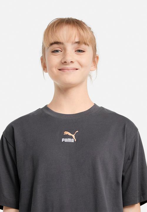 PUMA - Grl tee dress g - asphalt