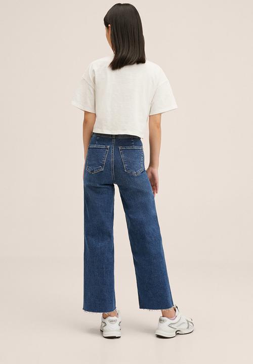 MANGO - Jeans split - blue
