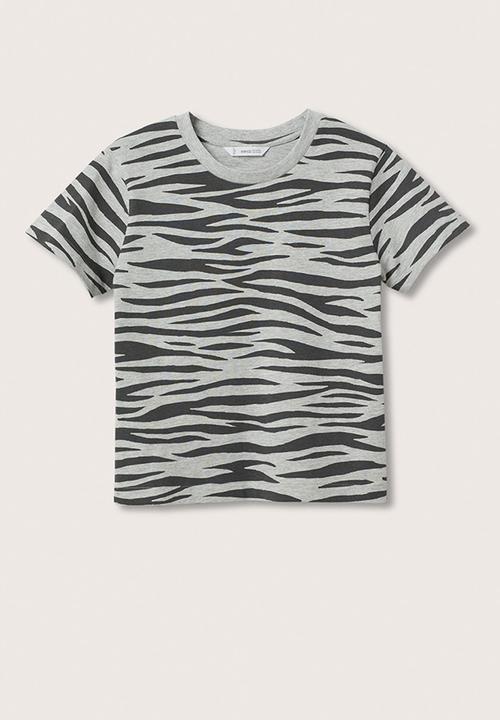 MANGO - T-shirt safari - grey