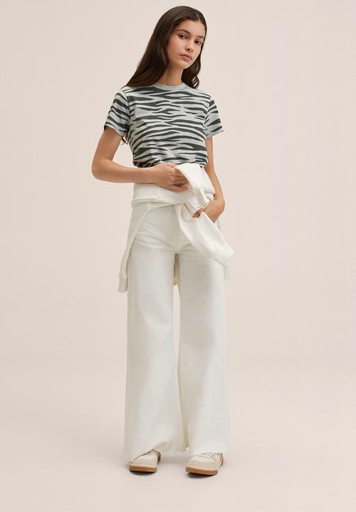 MANGO - T-shirt safari - grey