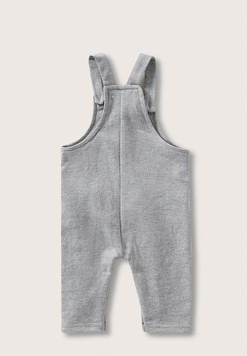 MANGO - Dungarees sena - pastal gray