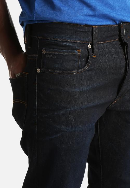 G-STAR - 3301 Regular Tapered Visor r stretch denim dk aged
