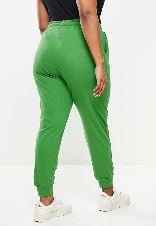 Me&B - Plus cotton fleece pants - green