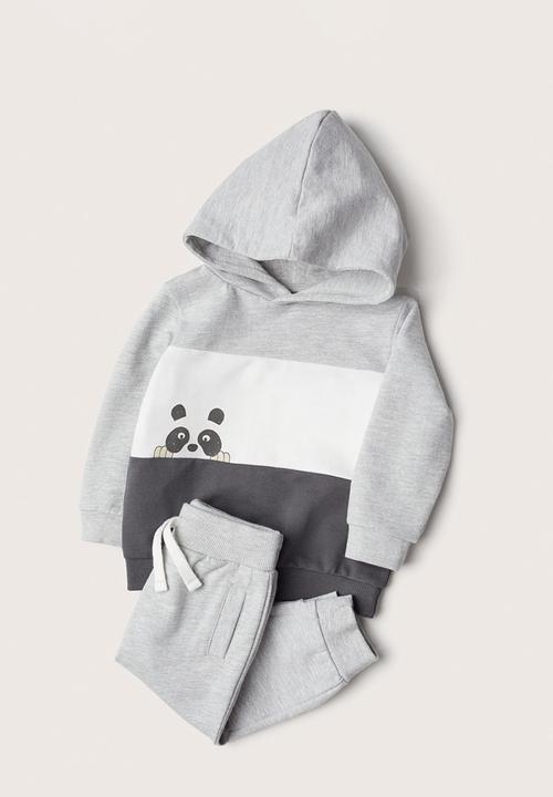 MANGO - Tracksuit blackpa - medium grey