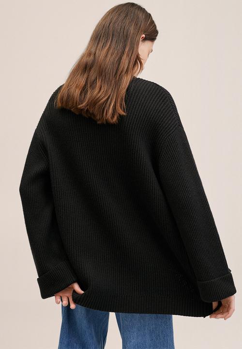 MANGO - Cardigan tinta - black