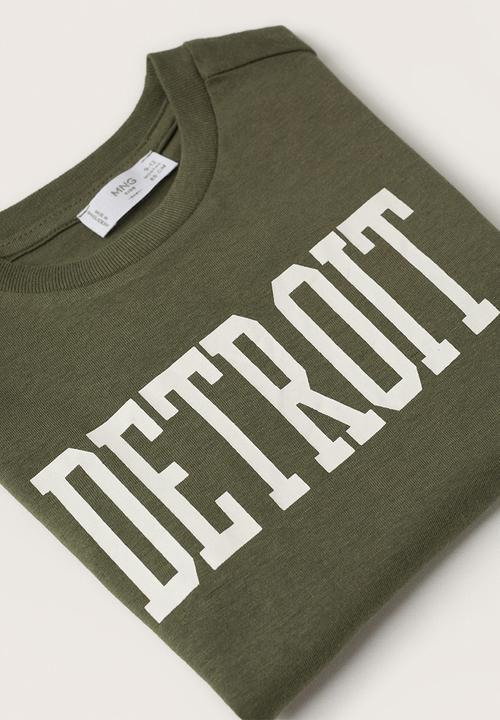 MANGO - T-shirt boston - khaki
