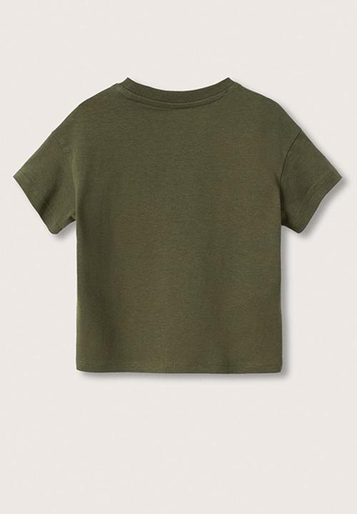 MANGO - T-shirt boston - khaki