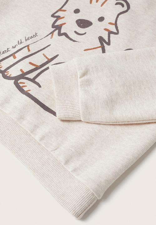 MANGO - Tracksuit sweetpa - light pastal brown