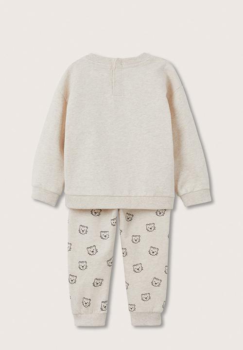 MANGO - Tracksuit sweetpa - light pastal brown