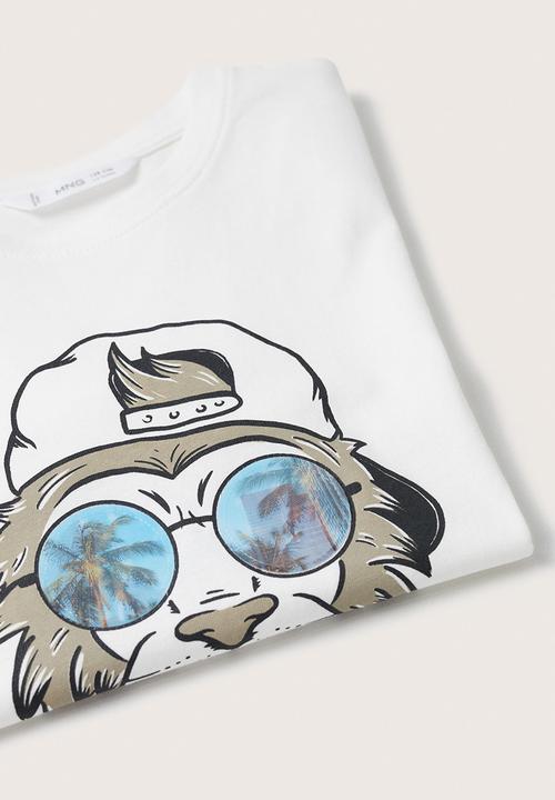 MANGO - T-shirt lyon - white