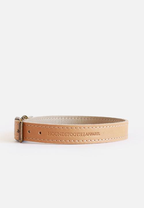 Houndstooth - Straight collar - hazelnut
