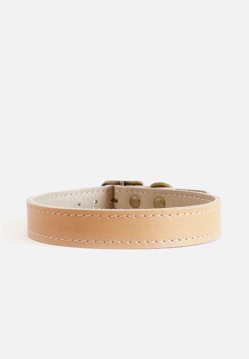 Houndstooth - Straight collar - hazelnut