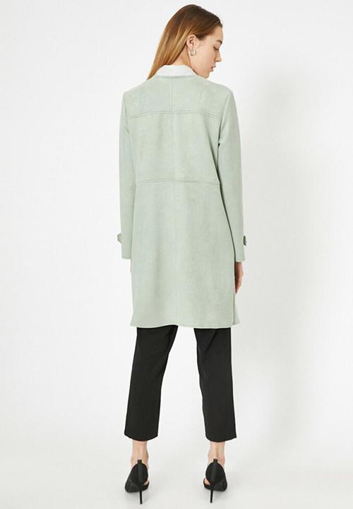 Koton - Relaxed fit trenchcoat - green