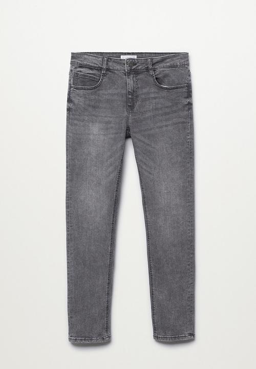 MANGO - Jeans skinny - grey 