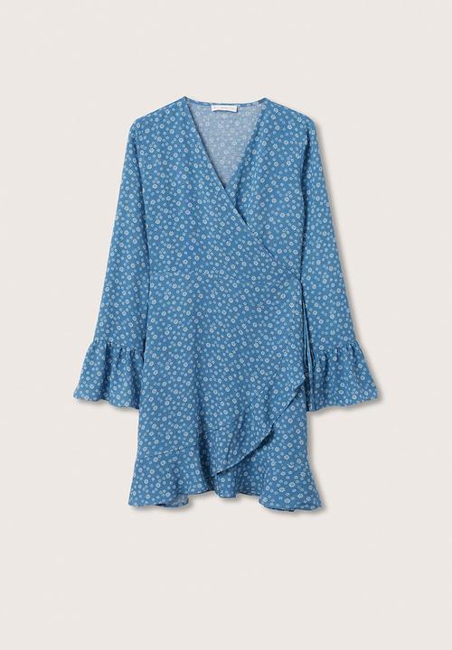 MANGO - Dress sunset - blue