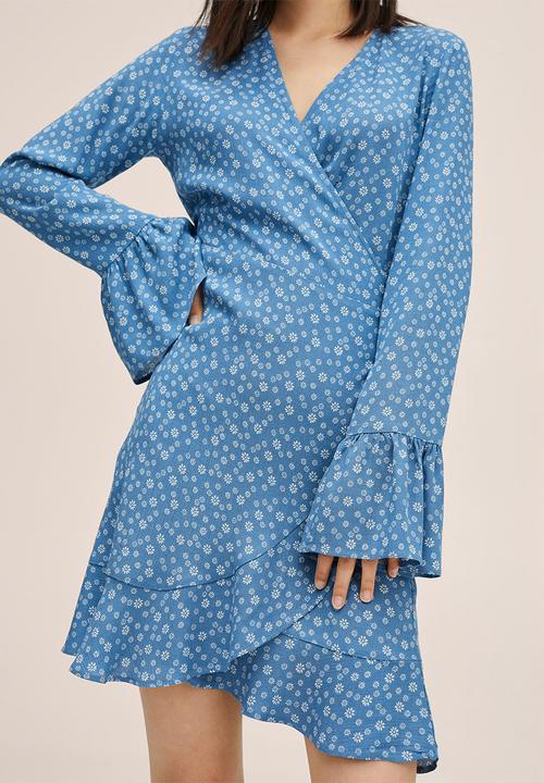 MANGO - Dress sunset - blue