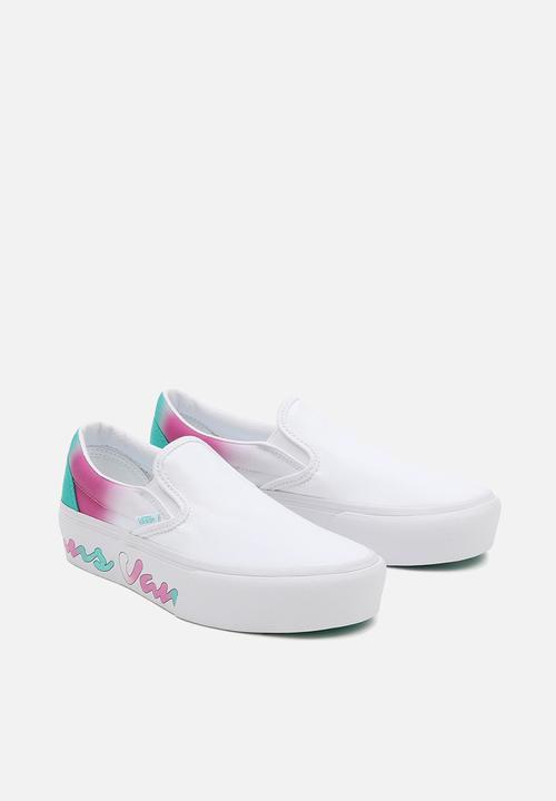 Vans - Classic Slip-On platform - (spring fade) white/true white