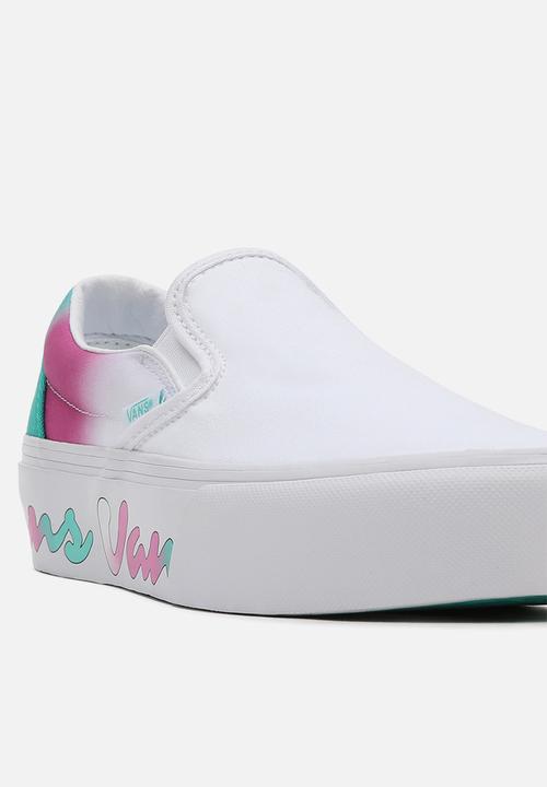 Vans - Classic Slip-On platform - (spring fade) white/true white
