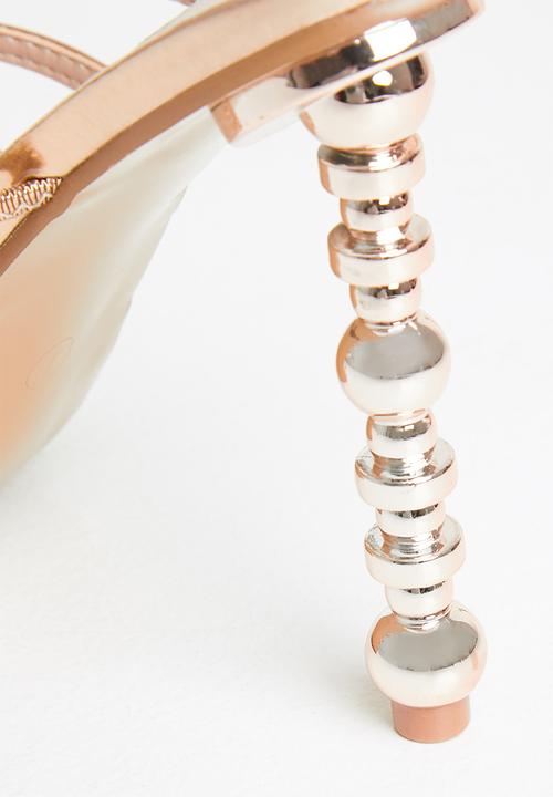Footwork - Thals square tow mule heel - rose