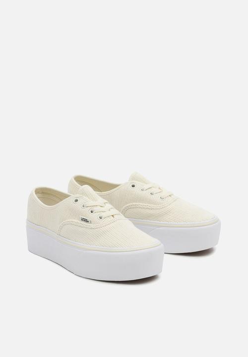 Vans - Authentic stackform - (rib knit) antique white/true white