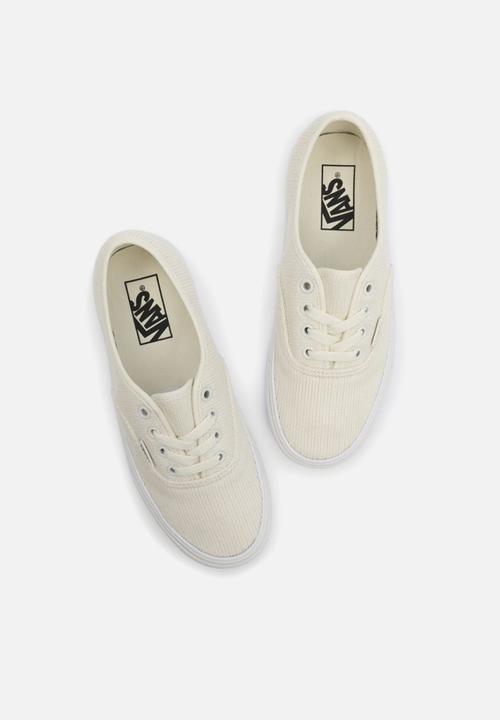 Vans - Authentic stackform - (rib knit) antique white/true white
