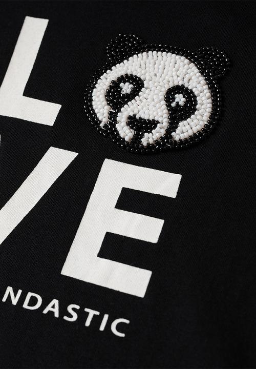 MANGO - T-shirt bea - black