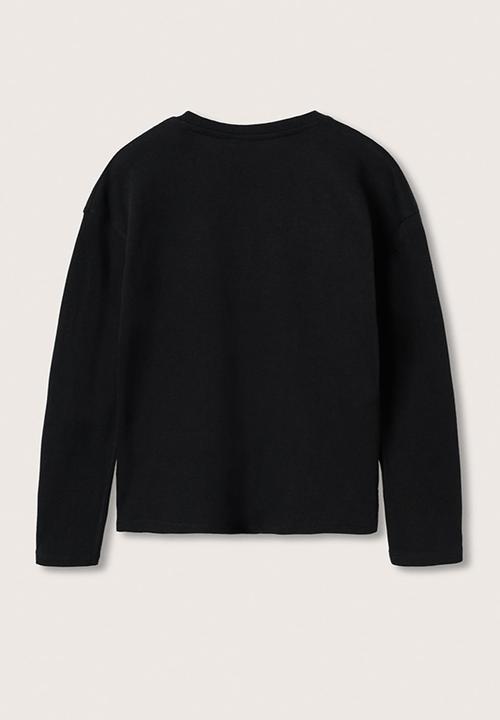 MANGO - T-shirt bea - black