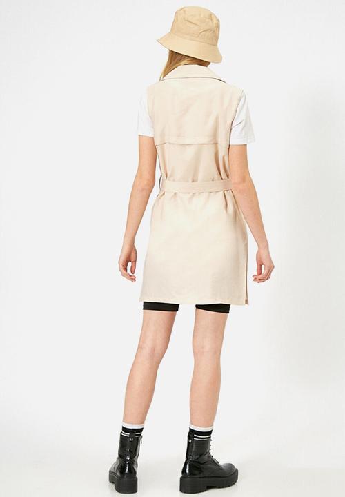 Koton - V neck vest - beige
