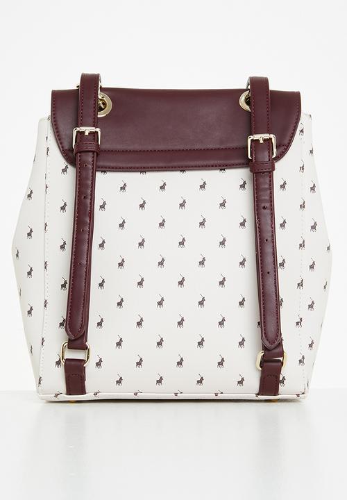 POLO - Colourblock backpack - cream