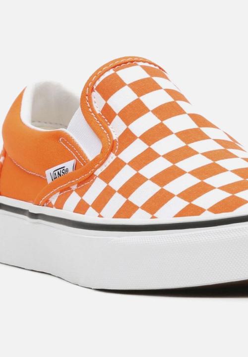 Vans - Classic Slip-On - (checkerboard) orange tiger/true white