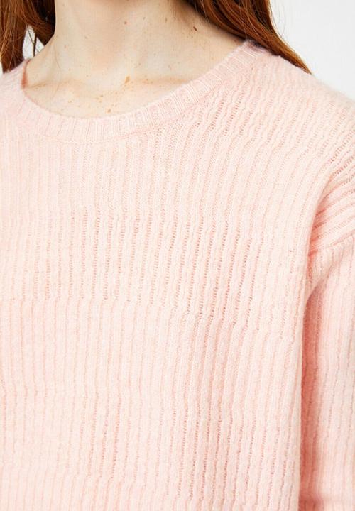 Koton - Crew neck long sleeve jumper - pink