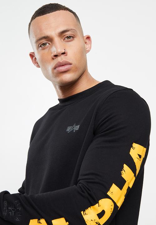 Alpha Industries - A.i backprint sweat - black