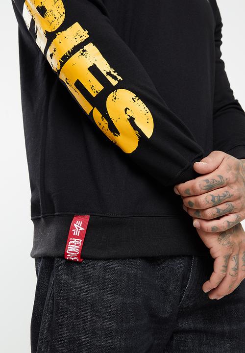 Alpha Industries - A.i backprint sweat - black