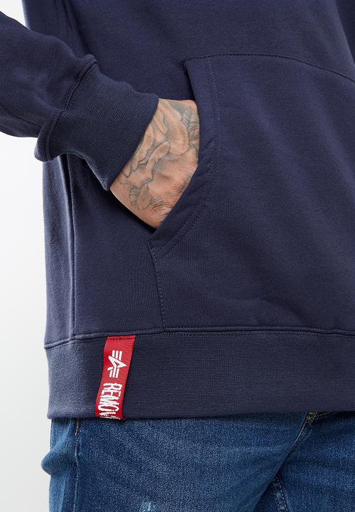 Alpha Industries - A.1 backprint hoodie - navy