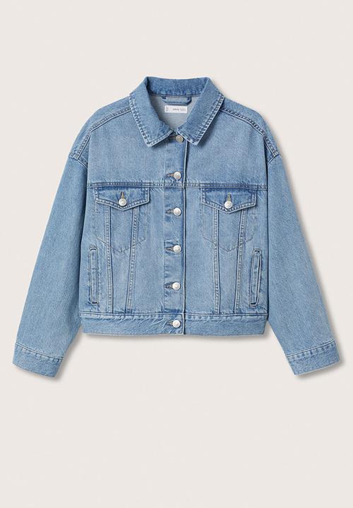 MANGO - Jacket trucker  - blue