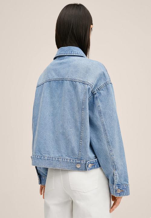 MANGO - Jacket trucker  - blue