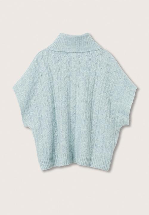 MANGO - Waistcoat unico - blue