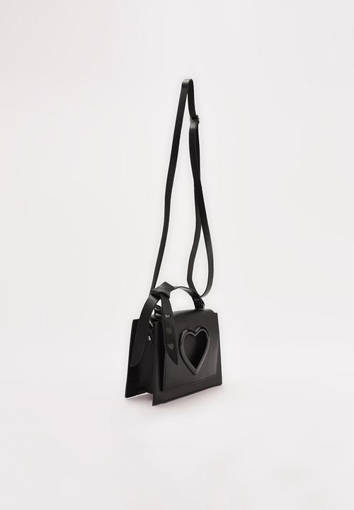 Trendyol - Heart detail shoulder bag - black