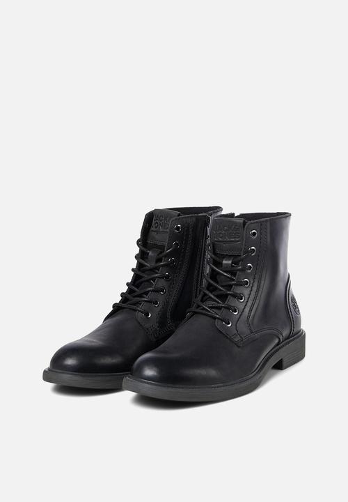 Jack & Jones - Karl leather boot - anthracite