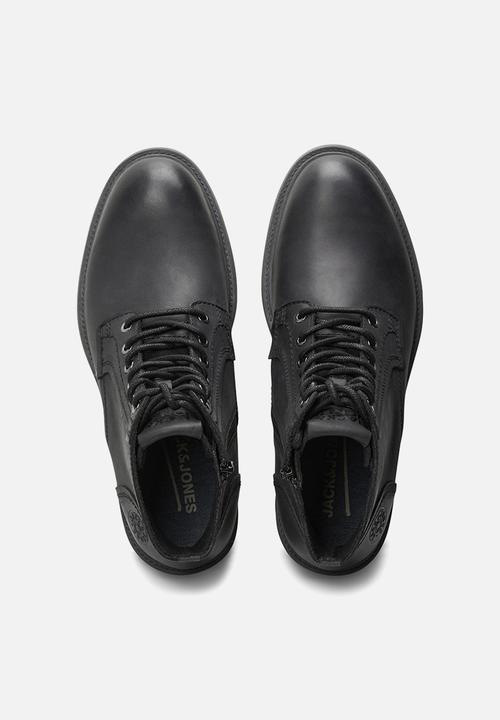 Jack & Jones - Karl leather boot - anthracite