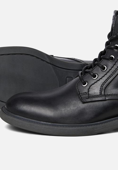Jack & Jones - Karl leather boot - anthracite