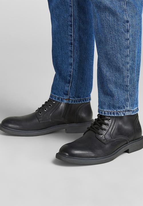 Jack & Jones - Karl leather boot - anthracite
