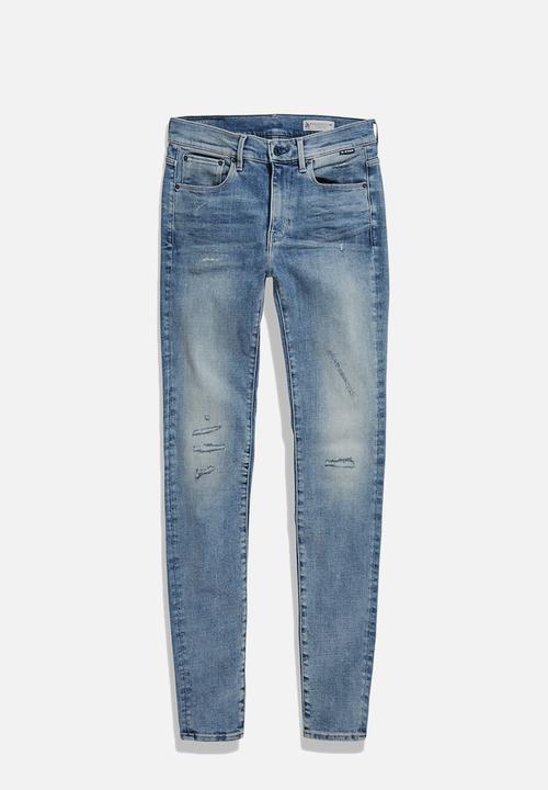 G-STAR - 3301 Skinny - lt indigo aged restored