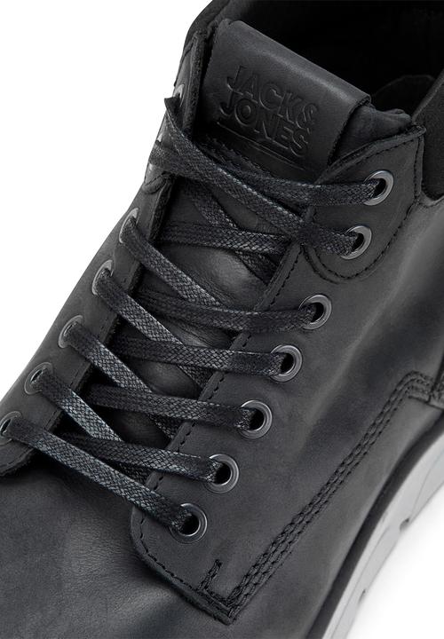 Jack & Jones - Tubar leather boot - anthracite