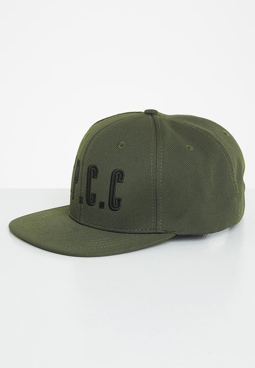 S.P.C.C - Yeldon regular fit flat peak cap - dark moss