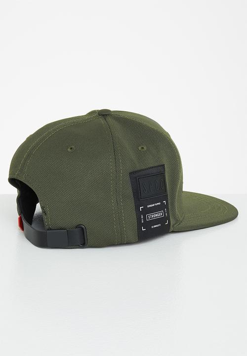 S.P.C.C - Yeldon regular fit flat peak cap - dark moss