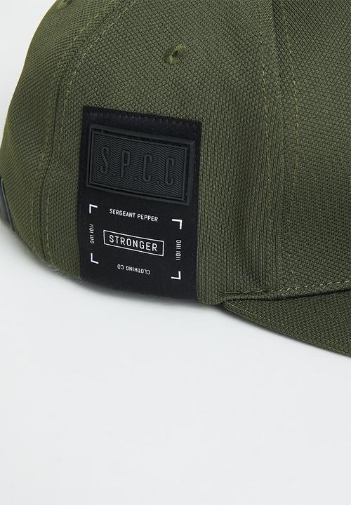 S.P.C.C - Yeldon regular fit flat peak cap - dark moss