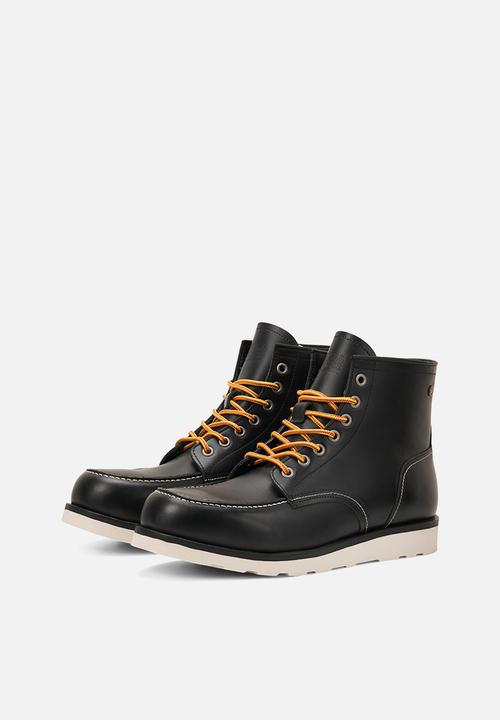 Jack & Jones - Darwin leather boot - black