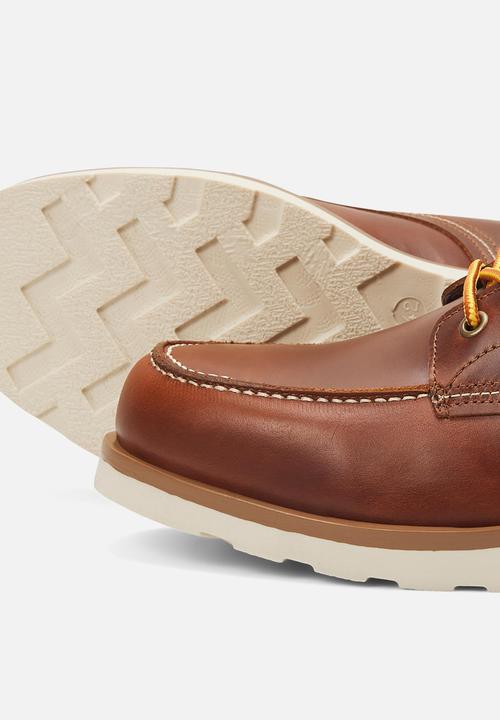 Jack & Jones - Darwin leather boot - rust